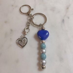 Silver Toned Detachable Purse Keychain